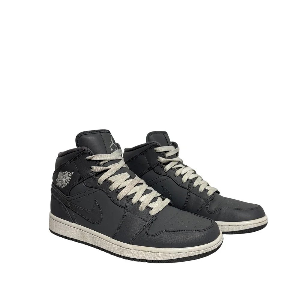 Nike Air Jordan 1 Mid Cool Grey Men Sneakers 554724-031 Mid‎ Top Shoes